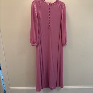 Jcrew x Hatch Purple Long Sleeve Dress